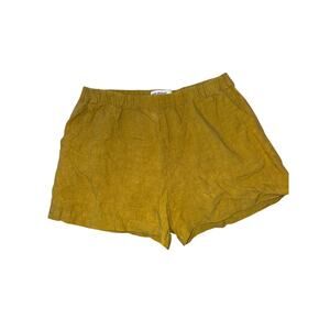 Eve Gravel Eve by the sea olive green women's linen shorts size large